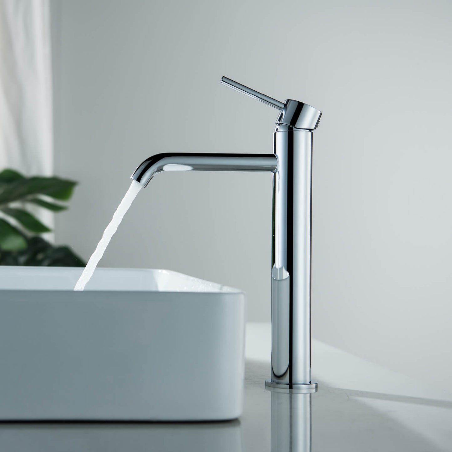 Circular Single hole vessel basin faucet AT090012