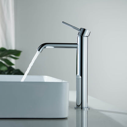 Circular Single hole vessel basin faucet AT090012