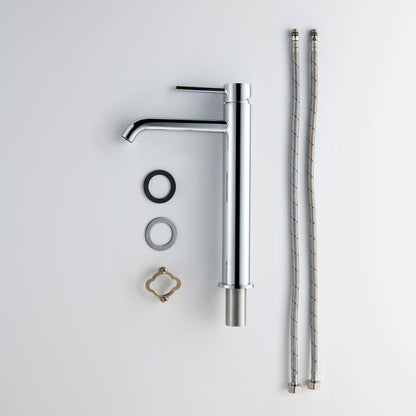 Circular Single hole vessel basin faucet AT090012