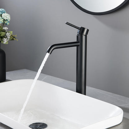 Circular Single hole vessel basin faucet AT090012