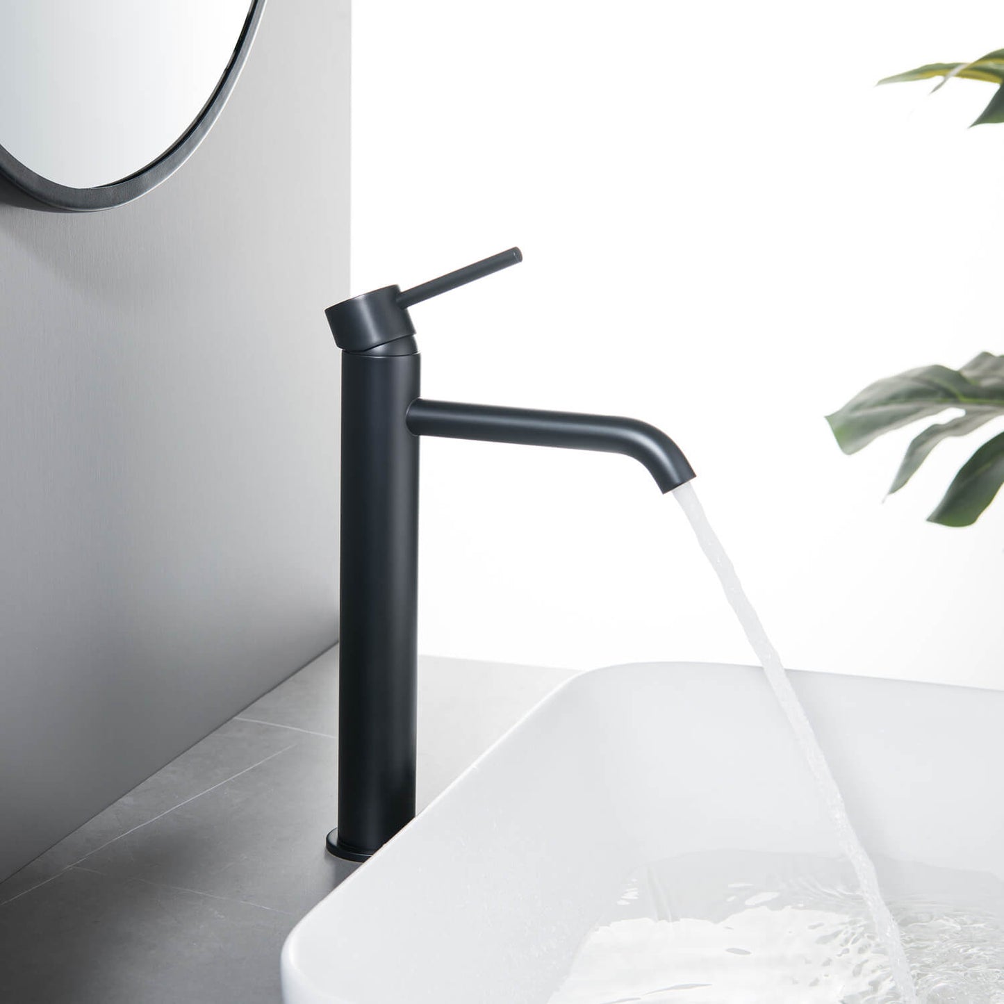 Circular Single hole vessel basin faucet AT090012