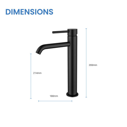 Circular Single hole vessel basin faucet AT090012