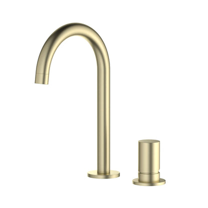 Circular Two hole basin mixer AT090013
