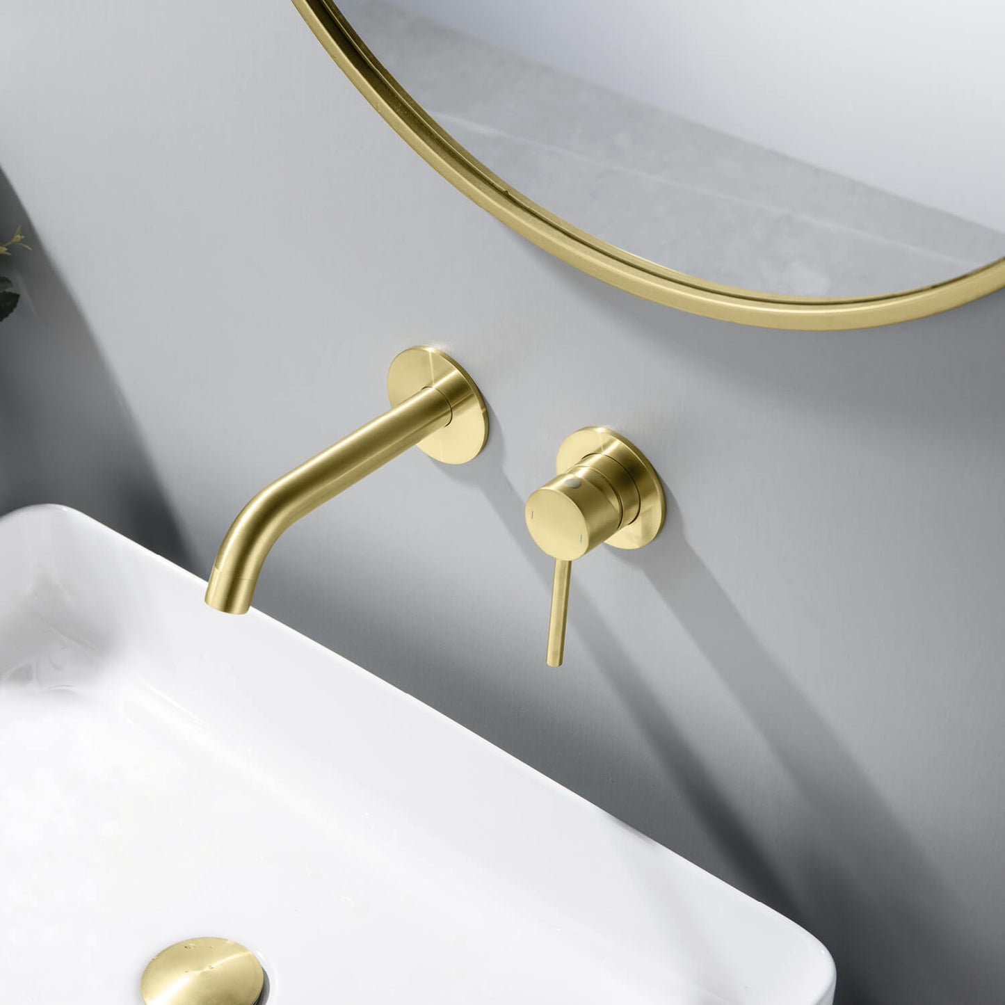 Circular Wall Concealed basin mixer AT090015