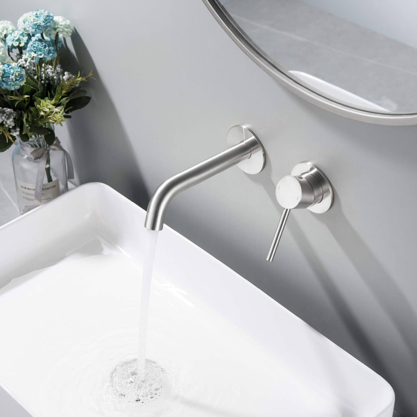 Circular Wall Concealed basin mixer AT090015