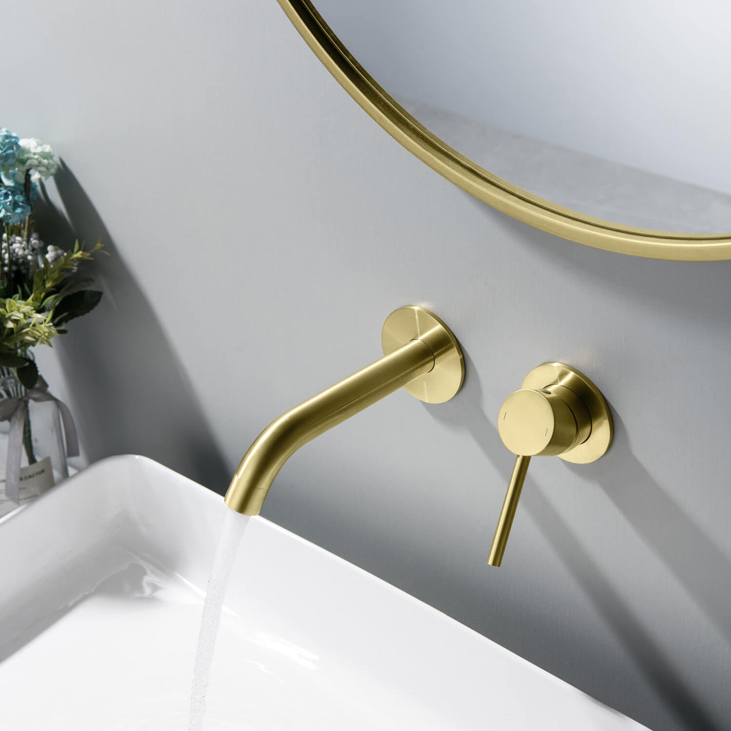 Circular Wall Concealed basin mixer AT090015