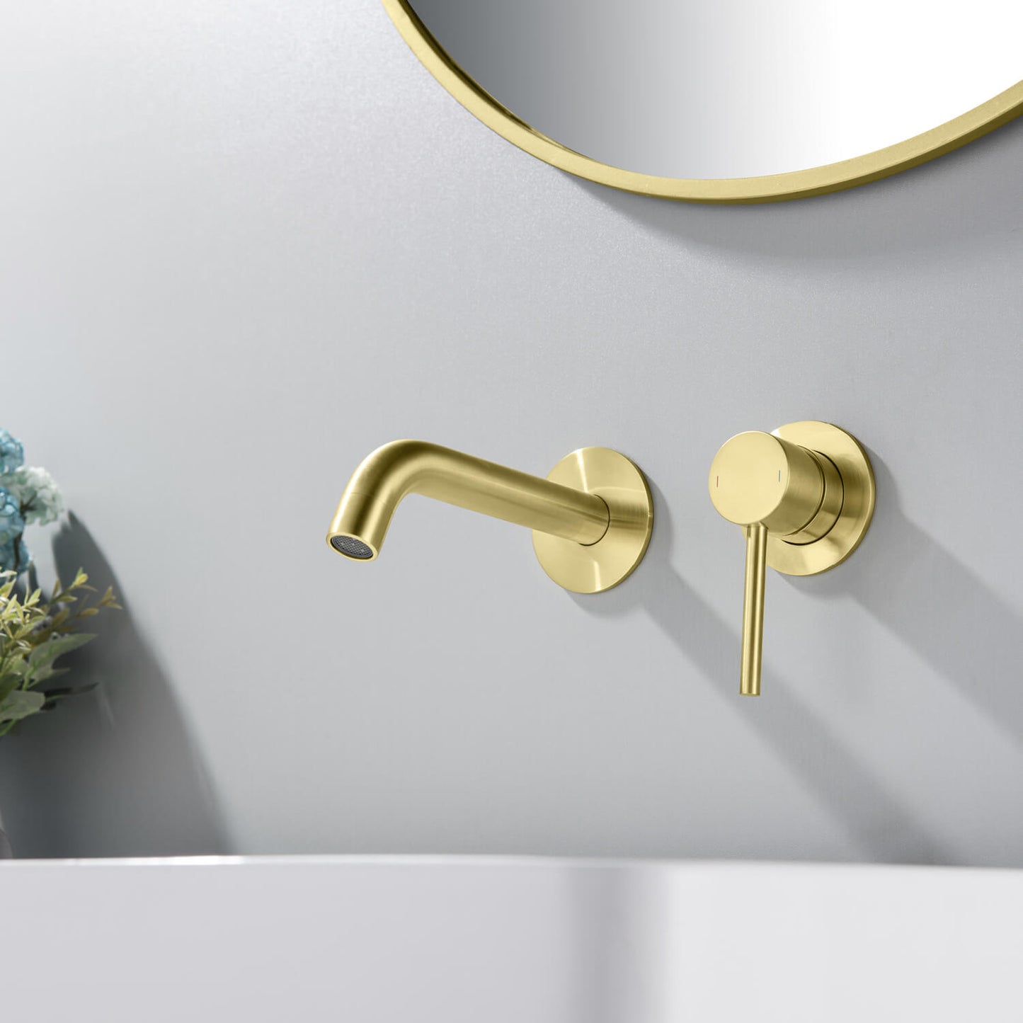 Circular Wall Concealed basin mixer AT090015