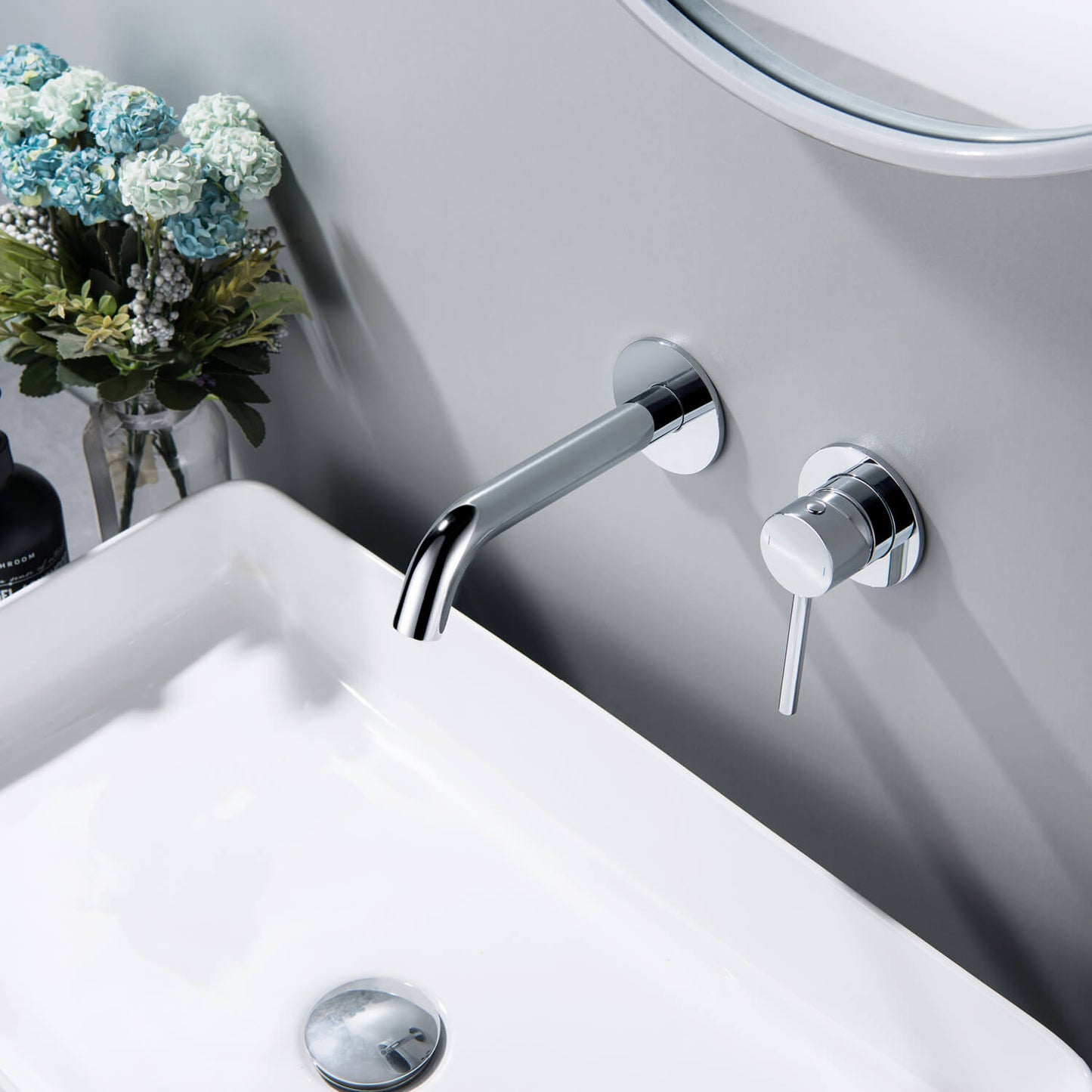Circular Wall Concealed basin mixer AT090015