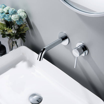Circular Wall Concealed basin mixer AT090015