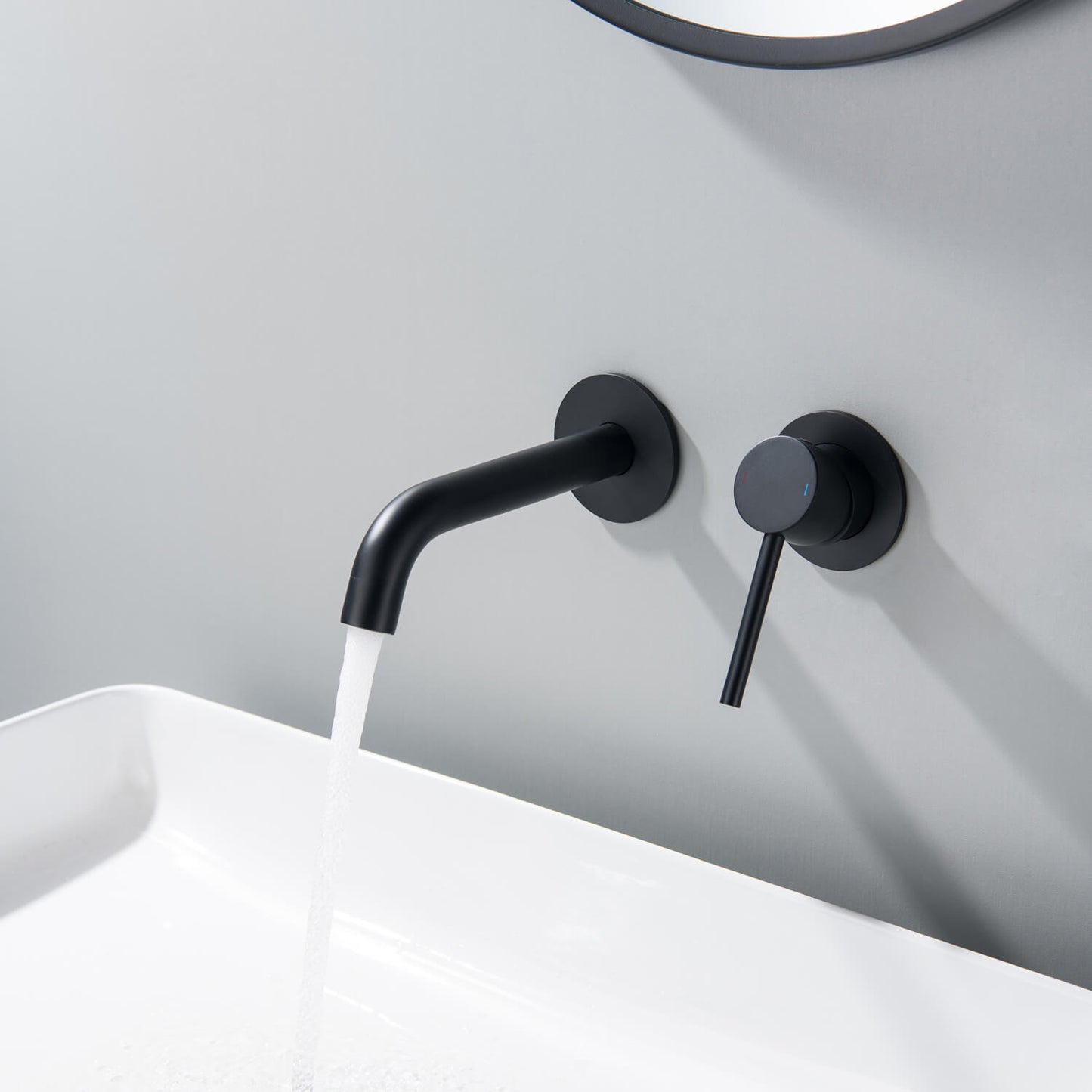 Circular Wall Concealed basin mixer AT090015