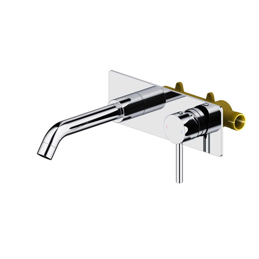 Circular Wall Concealed basin mixer with SUS 304 stim plate AT090017