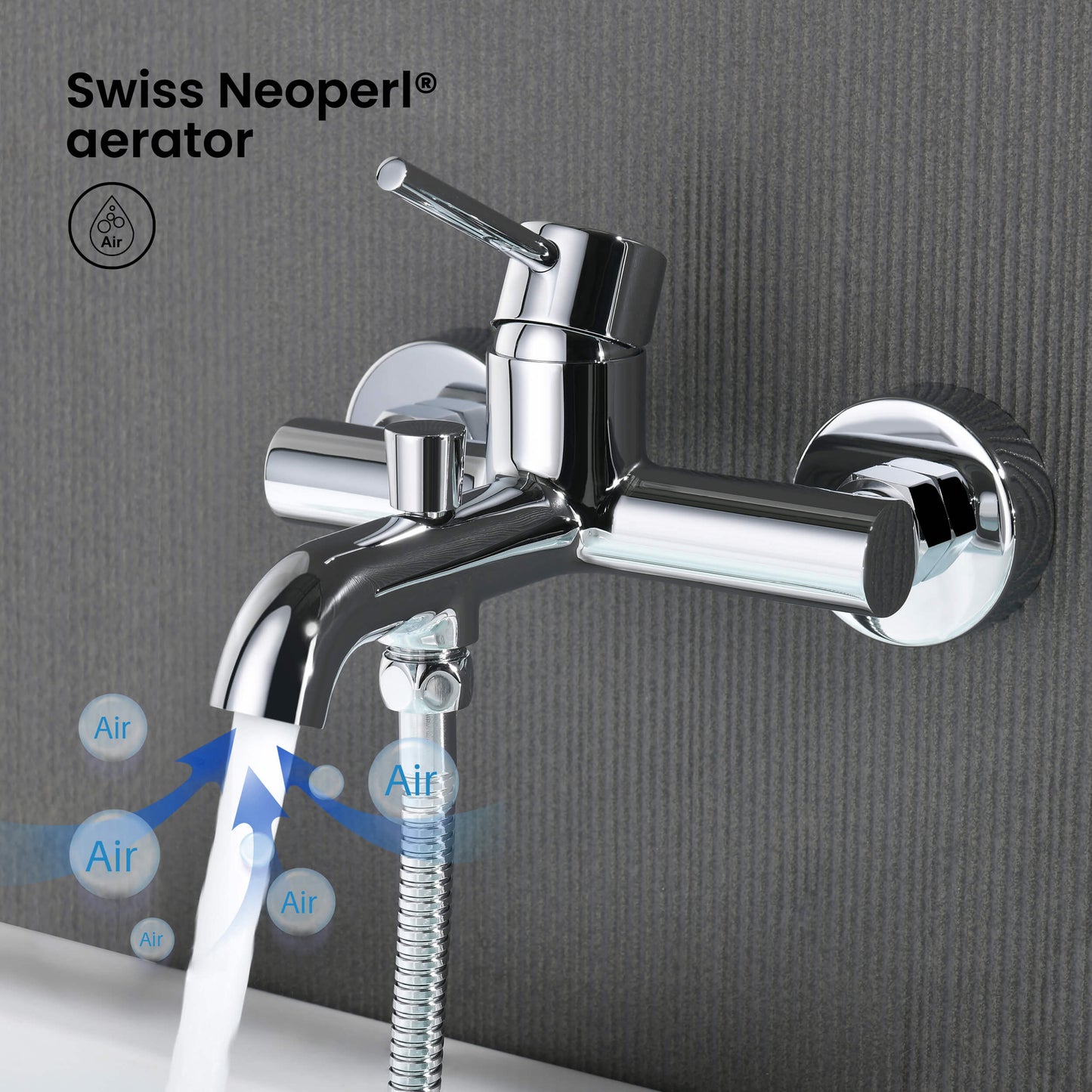 Circular Single Handle Bath shower mixer  AT090022