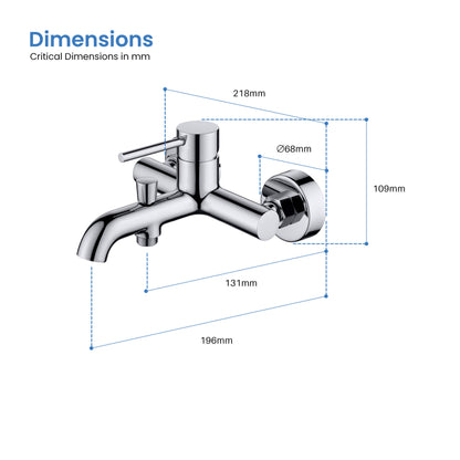 Circular Single Handle Bath shower mixer  AT090022