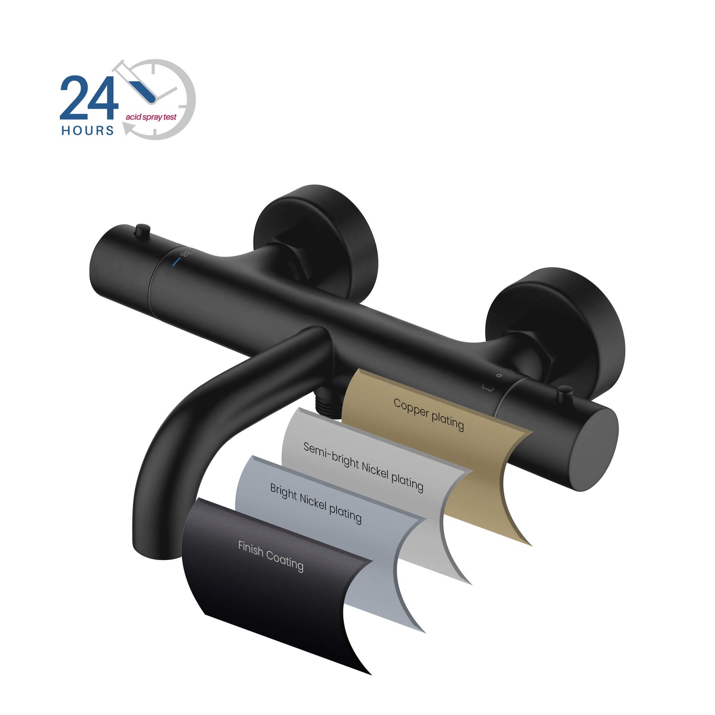 Circular Thermostatic bath shower mixer AT090024