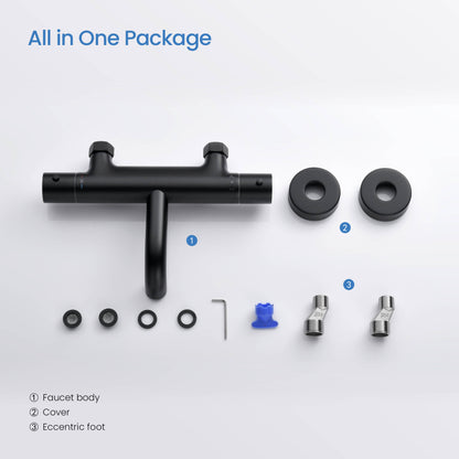 Circular Thermostatic bath shower mixer AT090024