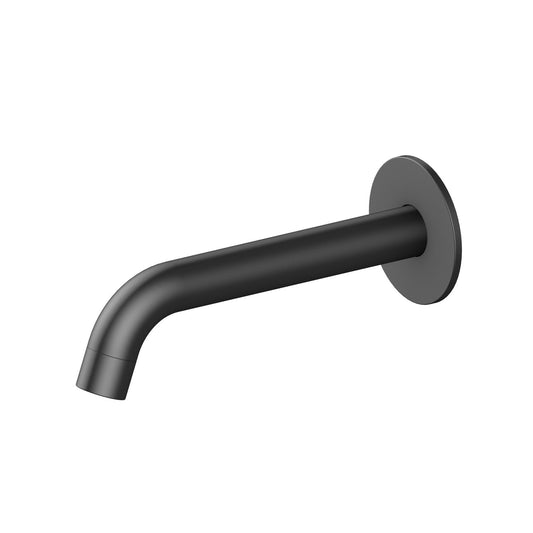 Aquavit Circular matte black round wall-mounted bath spout AT090054