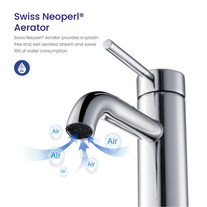 Circular Single hole basin faucet AT090111