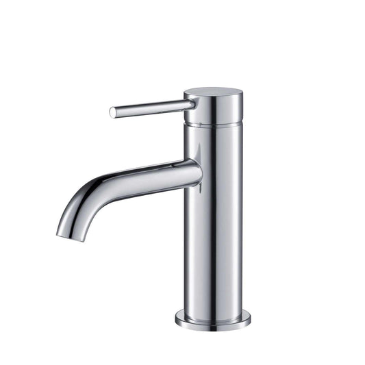 Aquavit Circular brushed gunmetal single-hole basin faucet AT090111