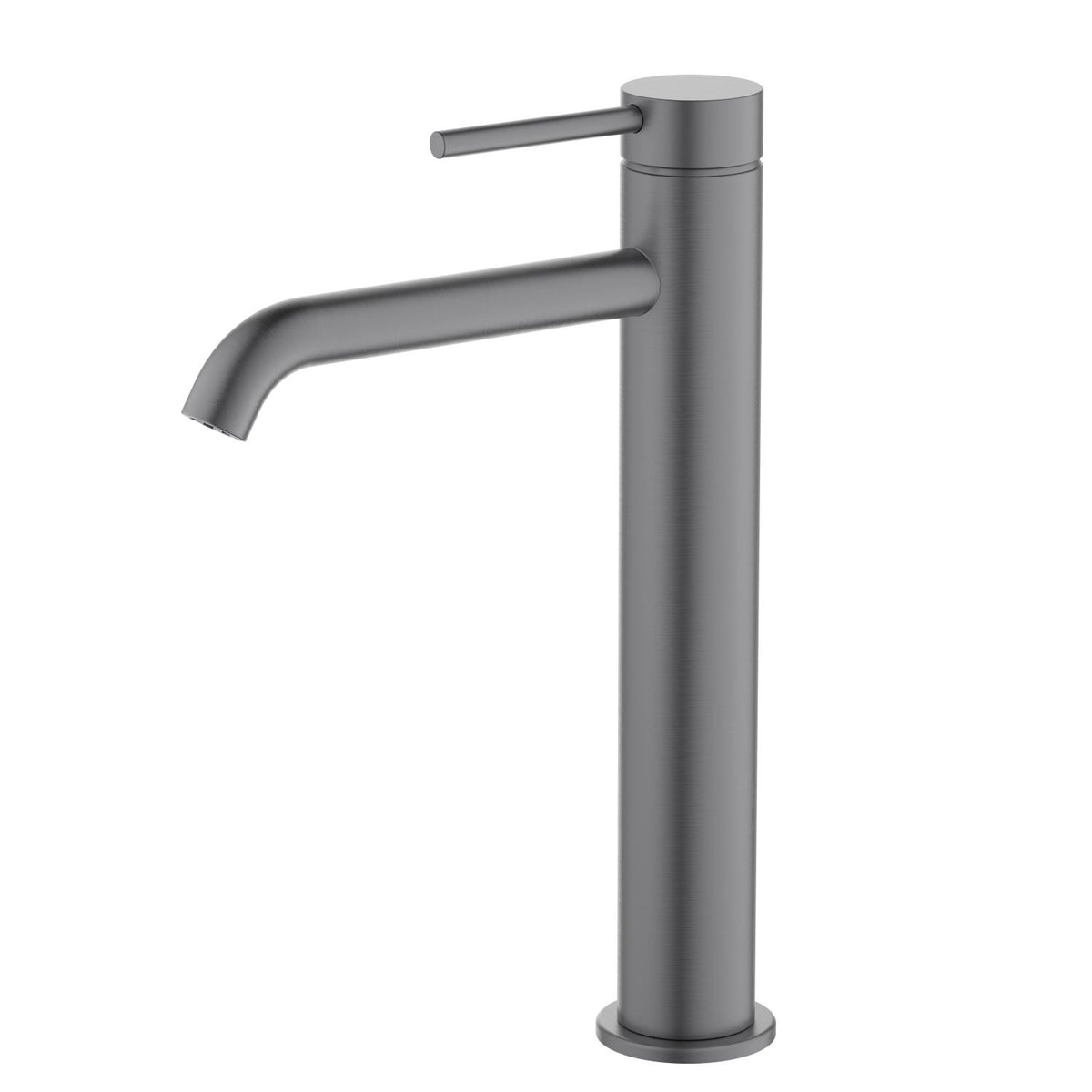Aquavit Circular brushed gunmetal single-handle vessel sink faucet AT090112