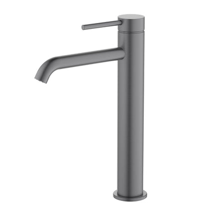 Aquavit Circular brushed gunmetal single-handle vessel sink faucet AT090112