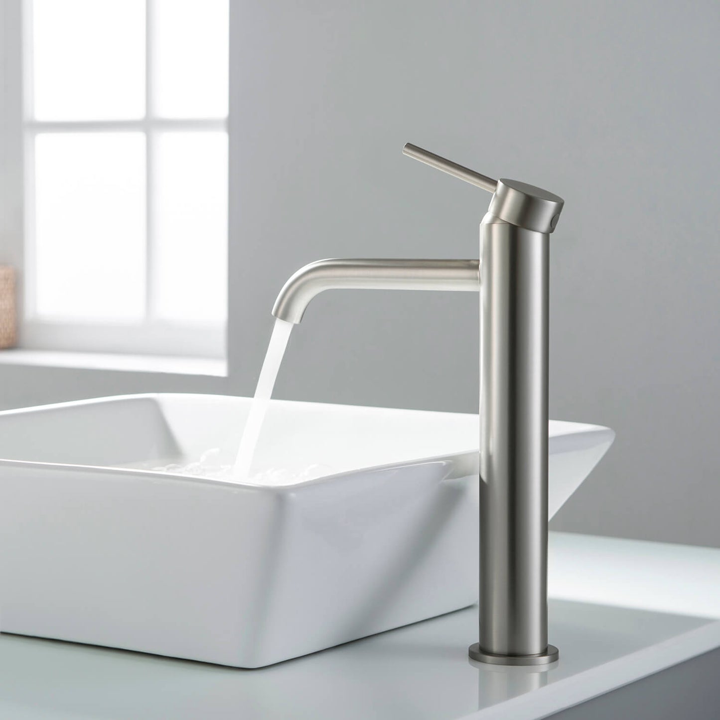 Circular Single hole vessel basin faucet AT090112