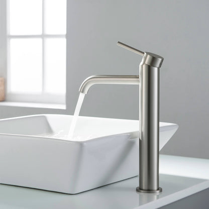 Circular Single hole vessel basin faucet AT090112