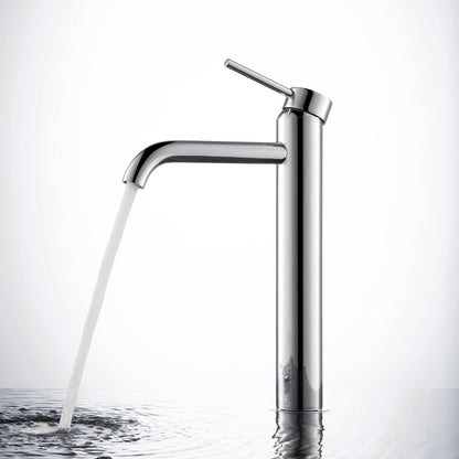 Circular Single hole vessel basin faucet AT090112
