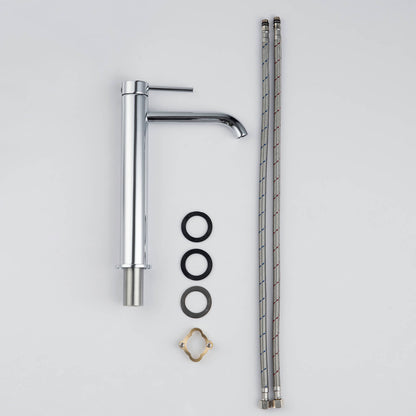 Circular Single hole vessel basin faucet AT090112