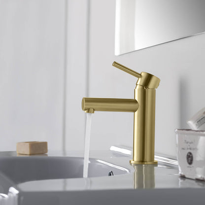 Circular Single hole basin faucet AT090211