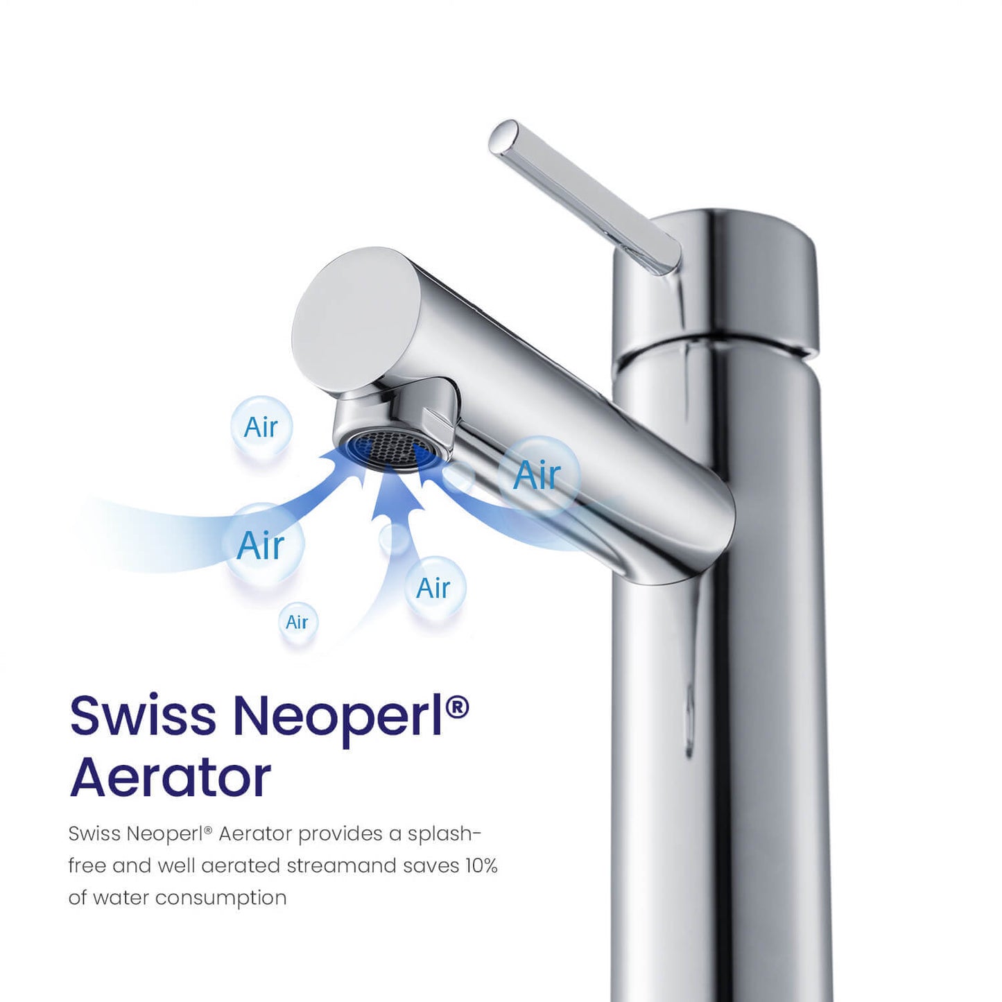 Circular Single hole basin faucet AT090211