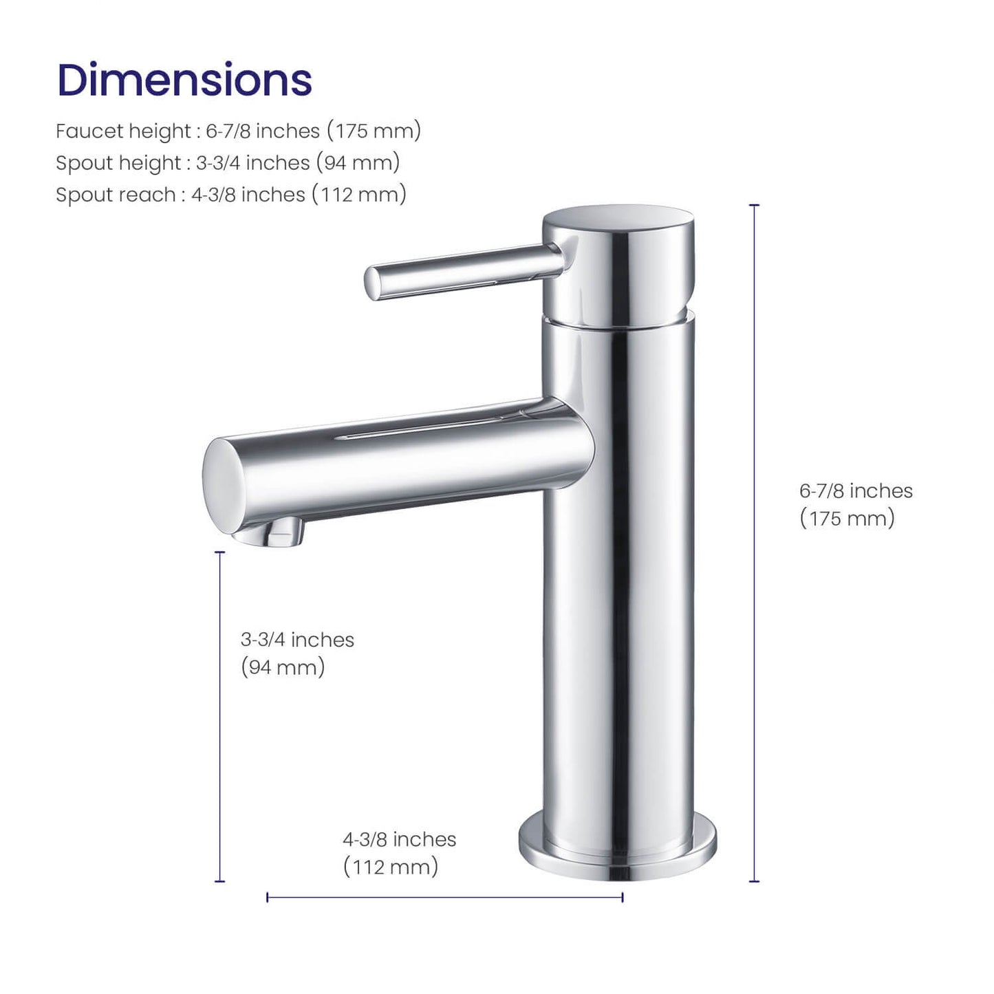 Circular Single hole basin faucet AT090211