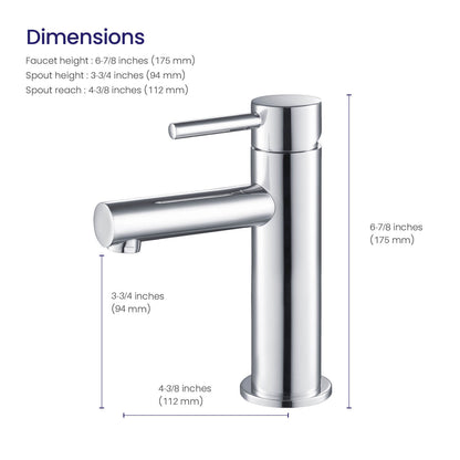 Circular Single hole basin faucet AT090211