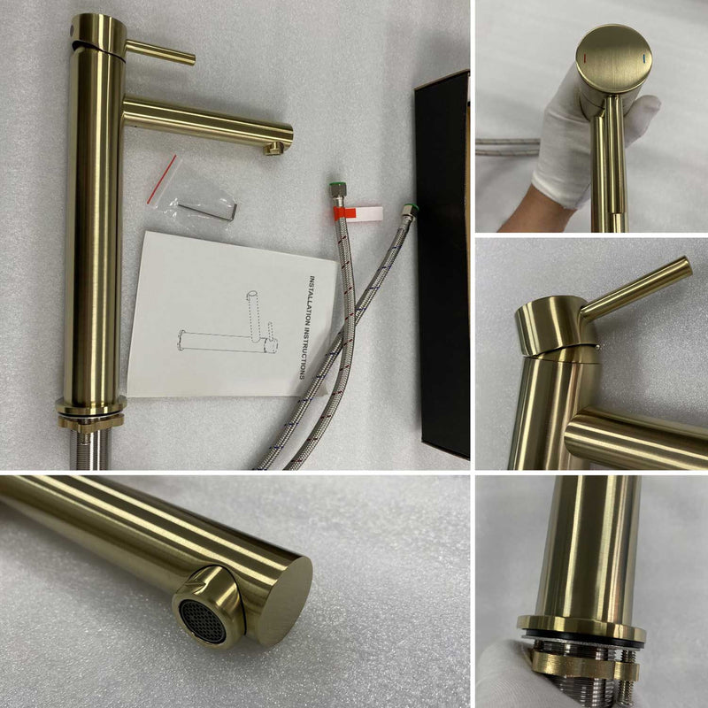 Circular Single-Handle Vessel Sink Faucet AT090212
