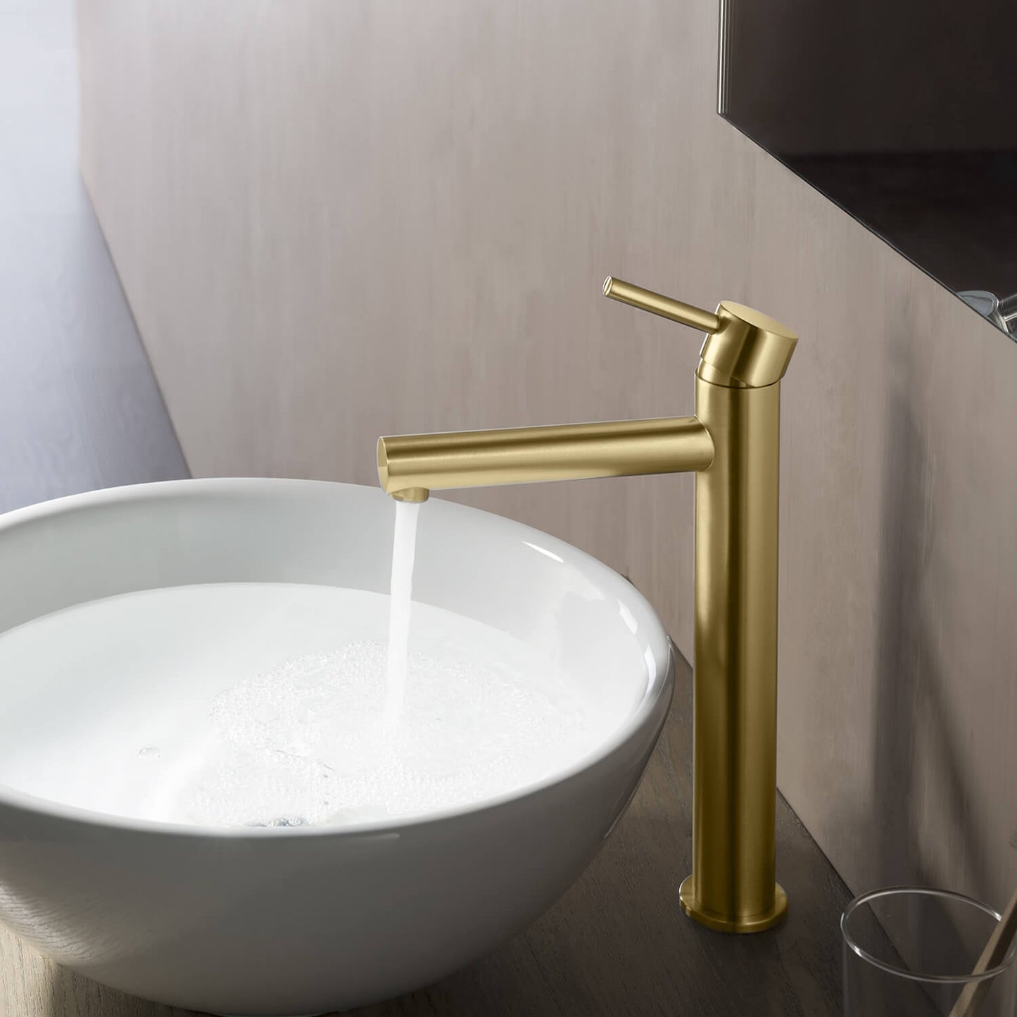 Circular Single hole vessel basin faucet AT090212