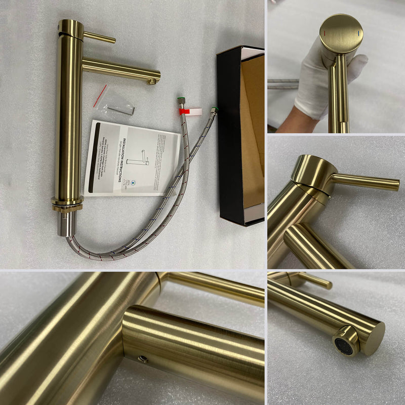 Circular Single-Handle Vessel Sink Faucet AT090212