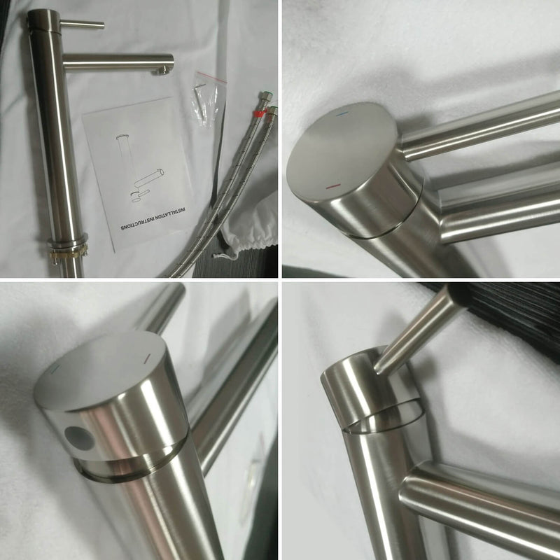 Circular Single-Handle Vessel Sink Faucet AT090212