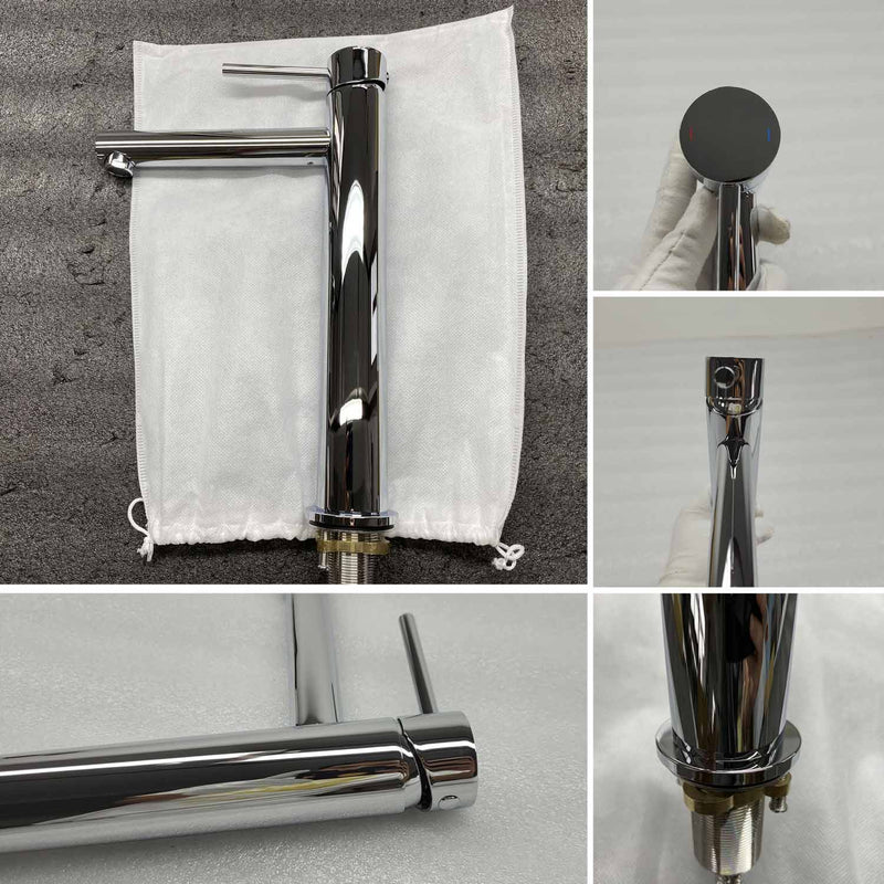 Circular Single-Handle Vessel Sink Faucet AT090212