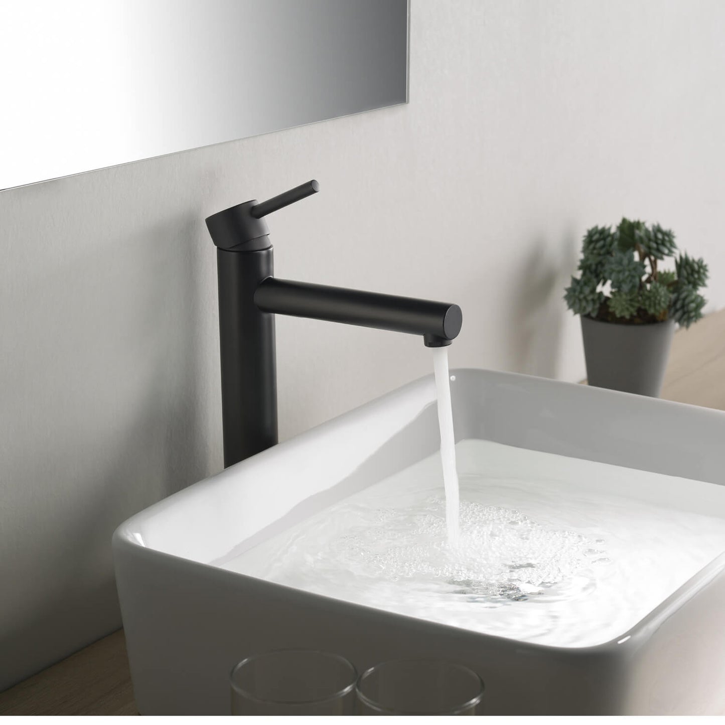Circular Single hole vessel basin faucet AT090212