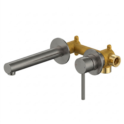 Aquavit Circular Series Split-Plate Wall-Concealed Basin Mixer AT090215