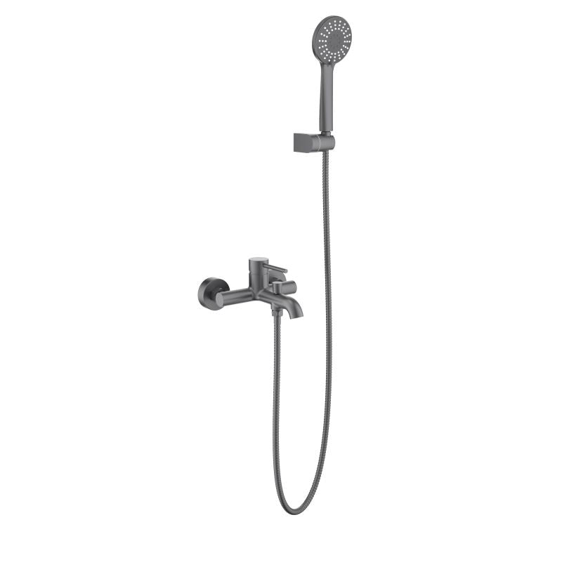 Circular Wall mounted Bath Shower Mixer Set With Slider Bar AT090222