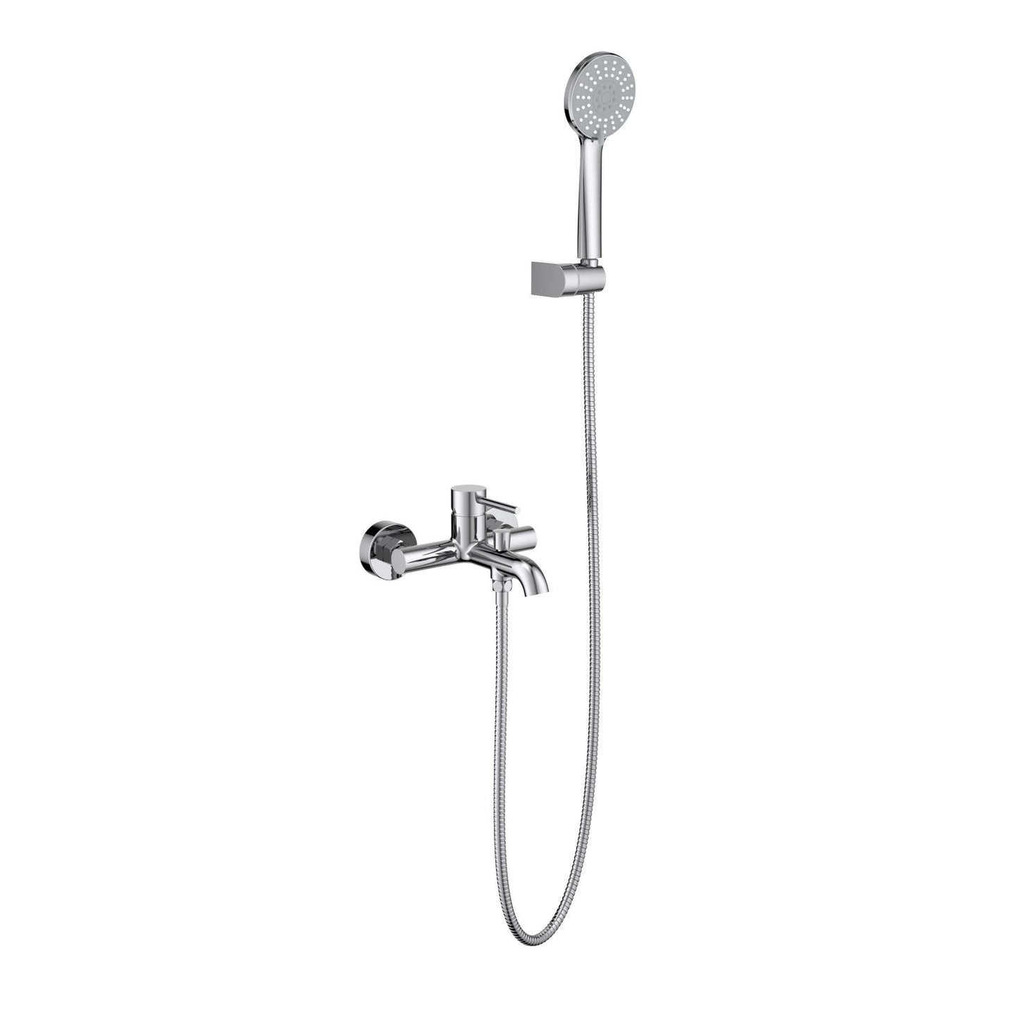 Circular Wall mounted Bath Shower Mixer Set With Slider Bar AT090222