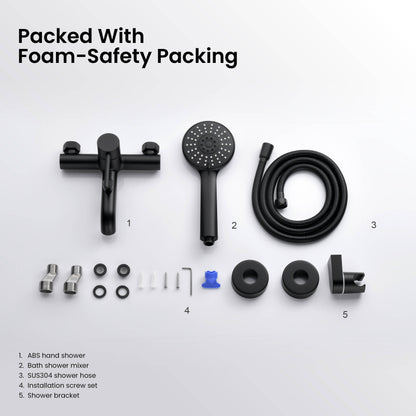 Circular Wall mounted Bath Shower Mixer Set AT090222