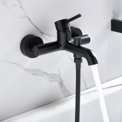 Circular Wall mounted Bath Shower Mixer Set AT090222