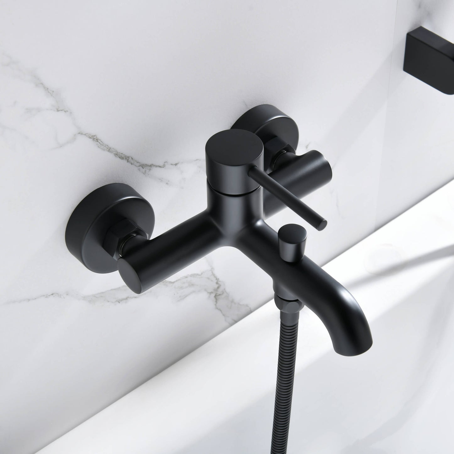 Circular Wall mounted Bath Shower Mixer Set AT090222