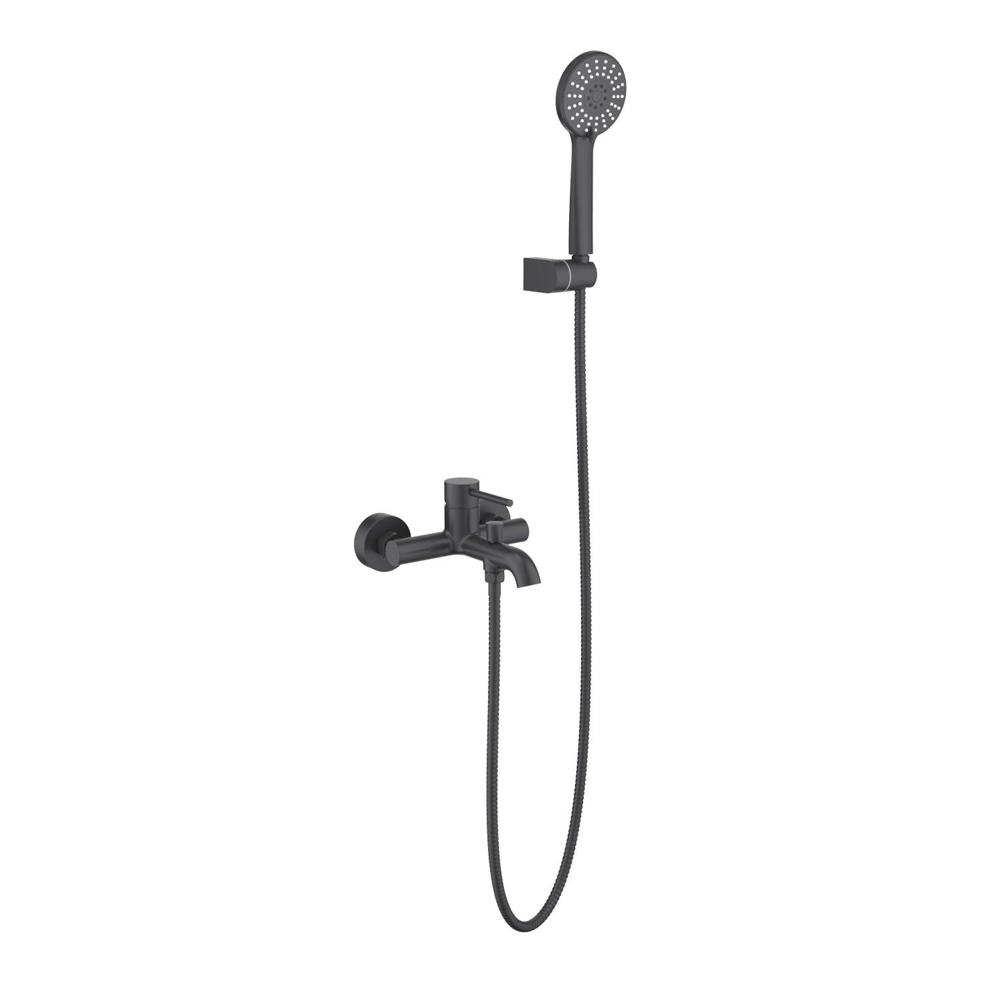 Circular Wall mounted Bath Shower Mixer Set With Slider Bar AT090222