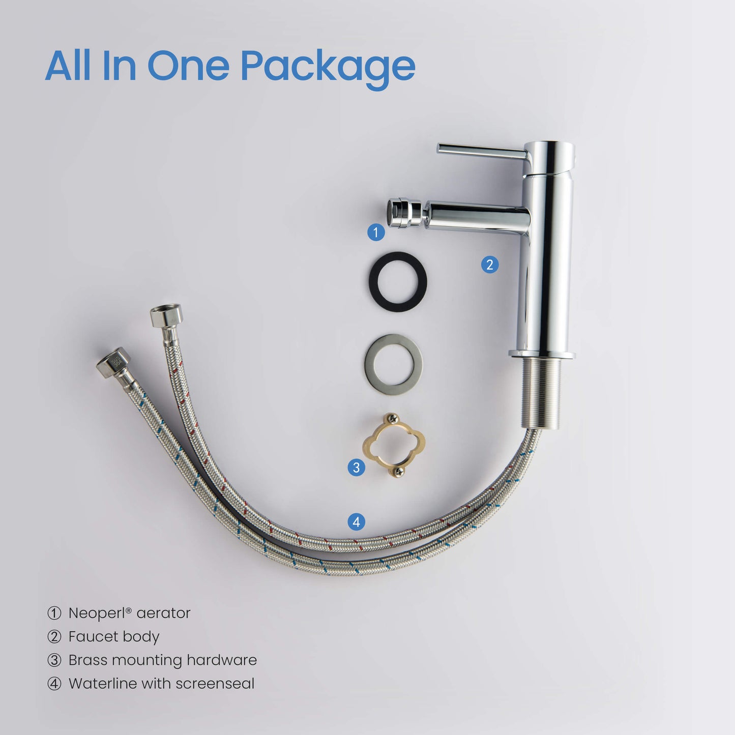 Circular Single Hole Bidet faucet AT090231