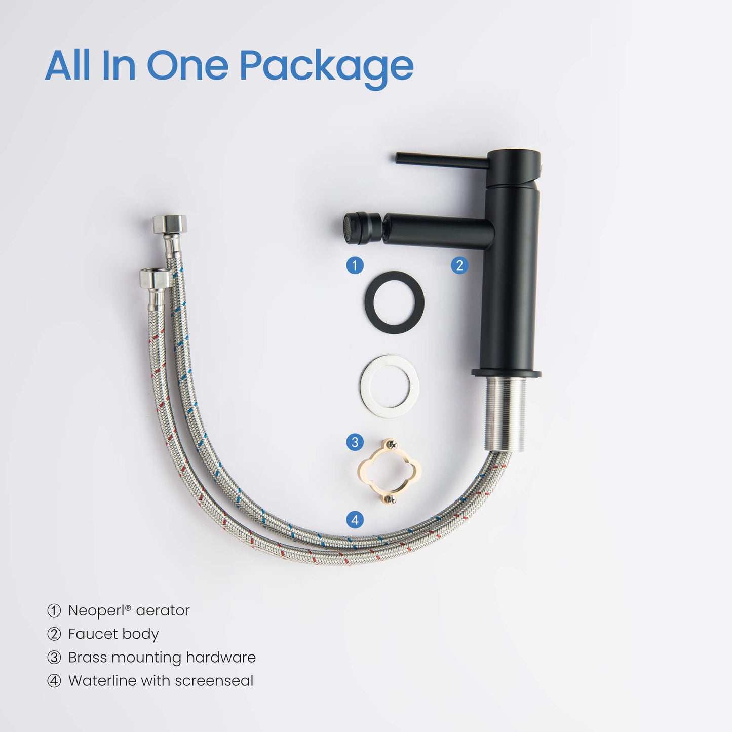 Circular Single Hole Bidet faucet AT090231