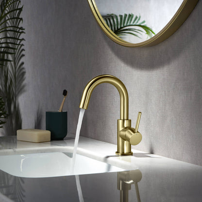 Circular Single hole basin faucet AT090311