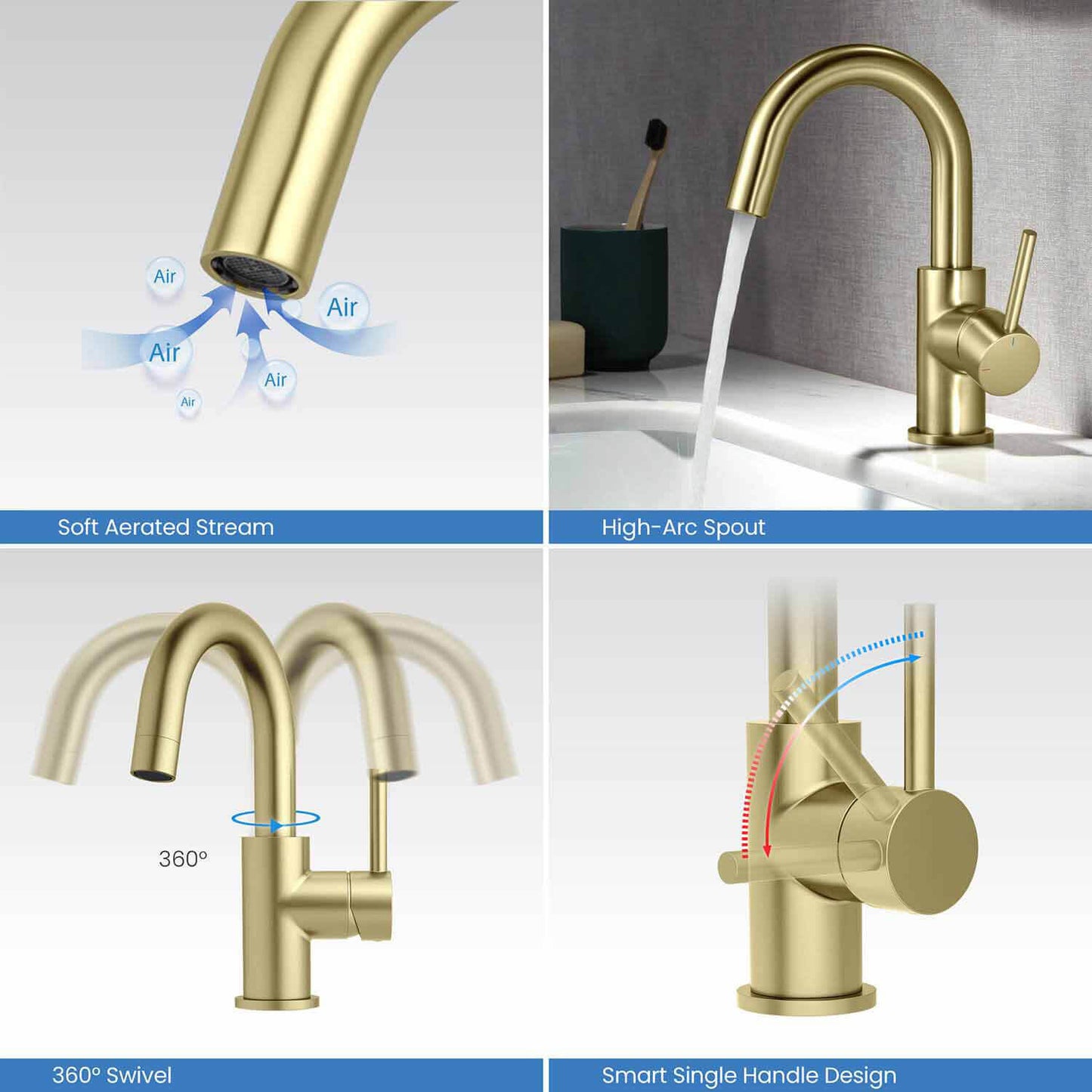 Circular Single hole basin faucet AT090311