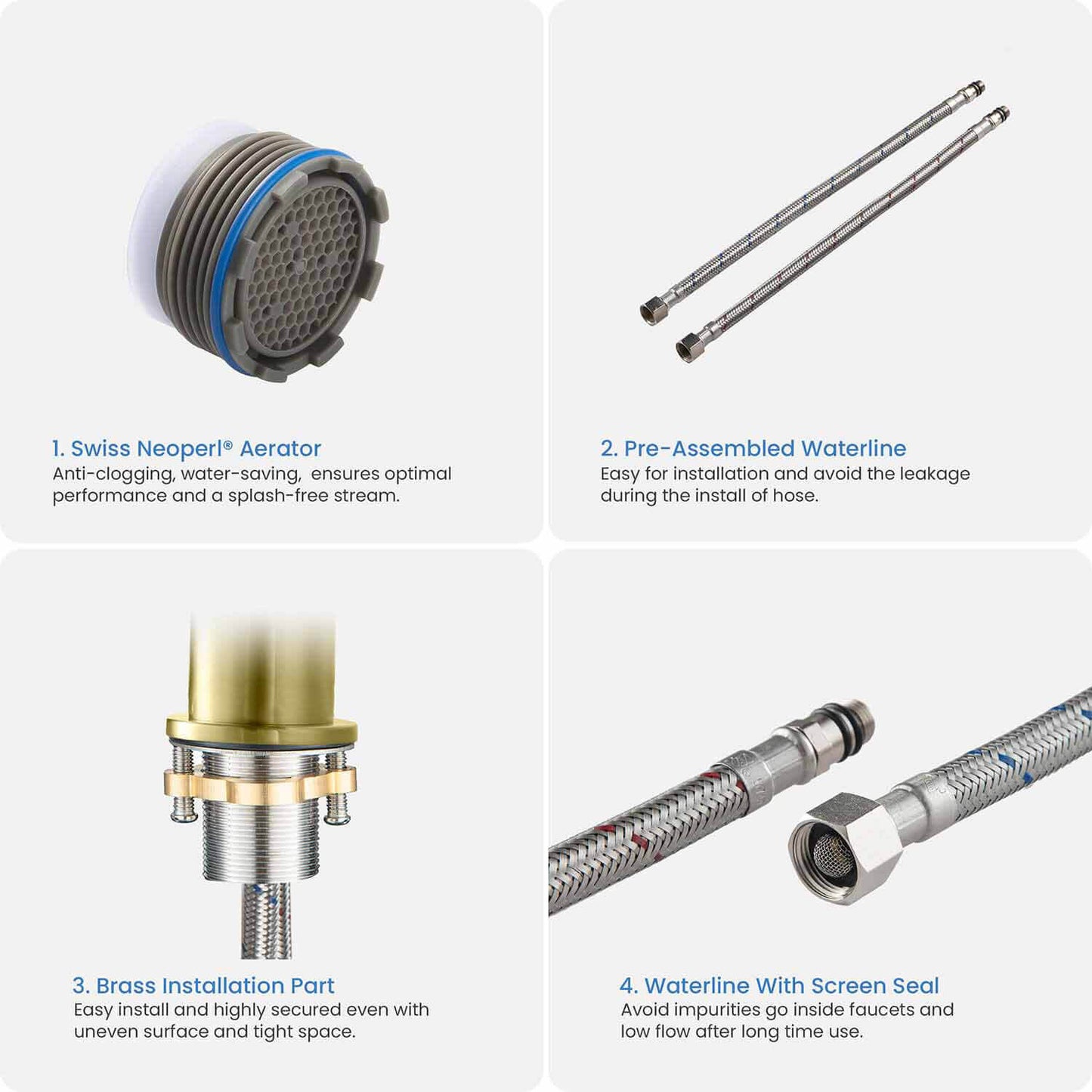 Circular Single hole basin faucet AT090311